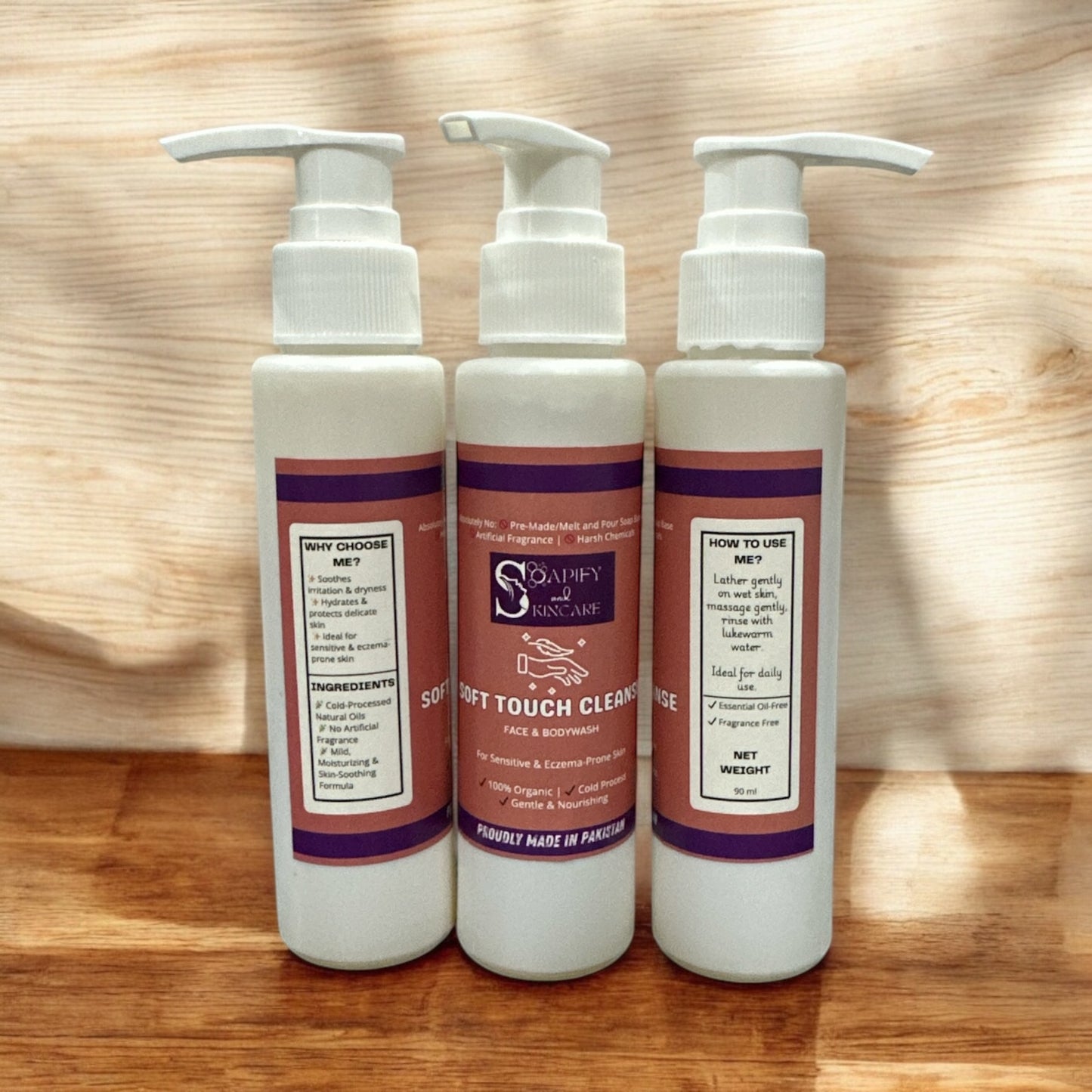 Soft Touch Cleanse – Gentle Face, Hand & Body Wash