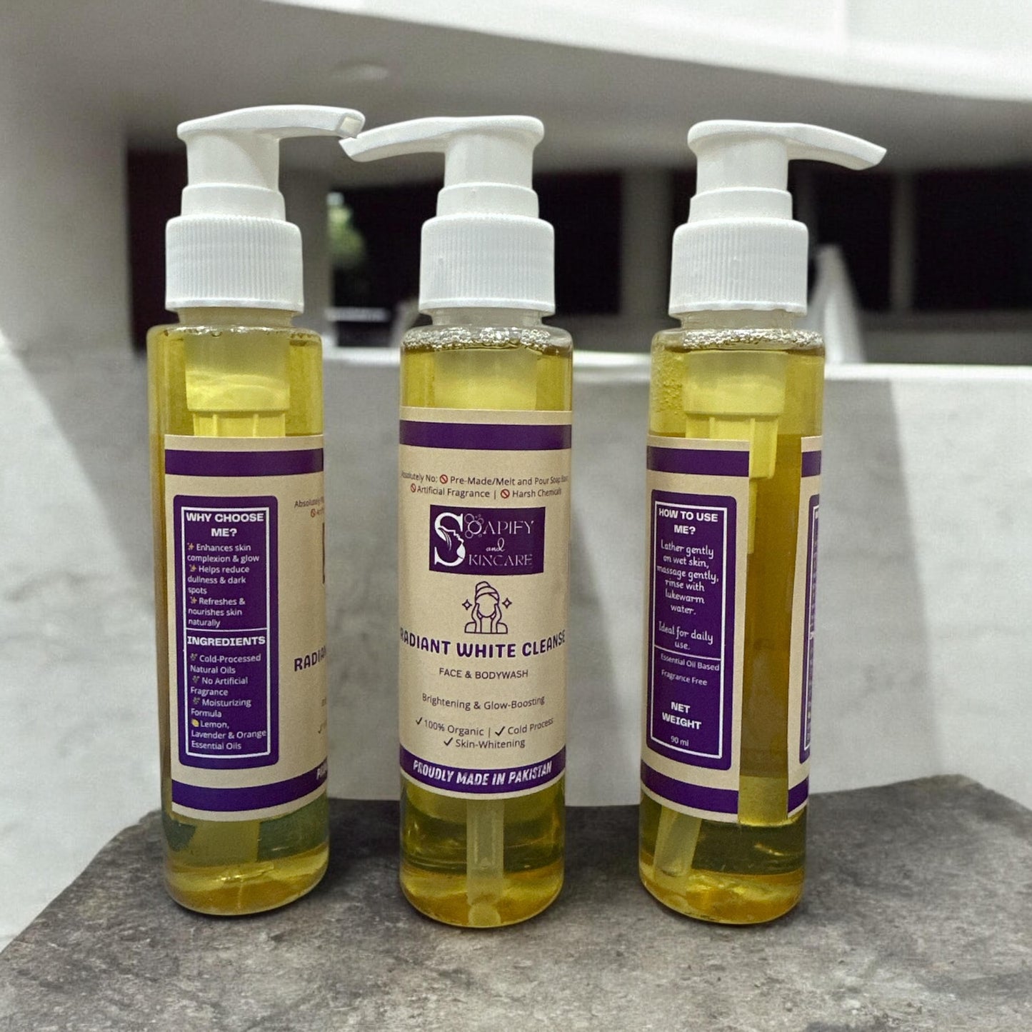 Radiant White Cleanse – Brightening Face, Hand & Body Wash
