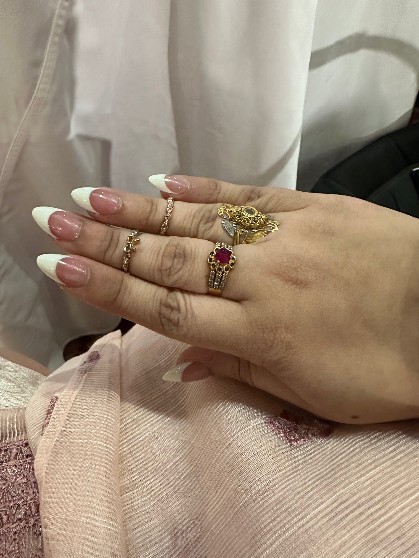 Handmade French Tip Press-On Nails